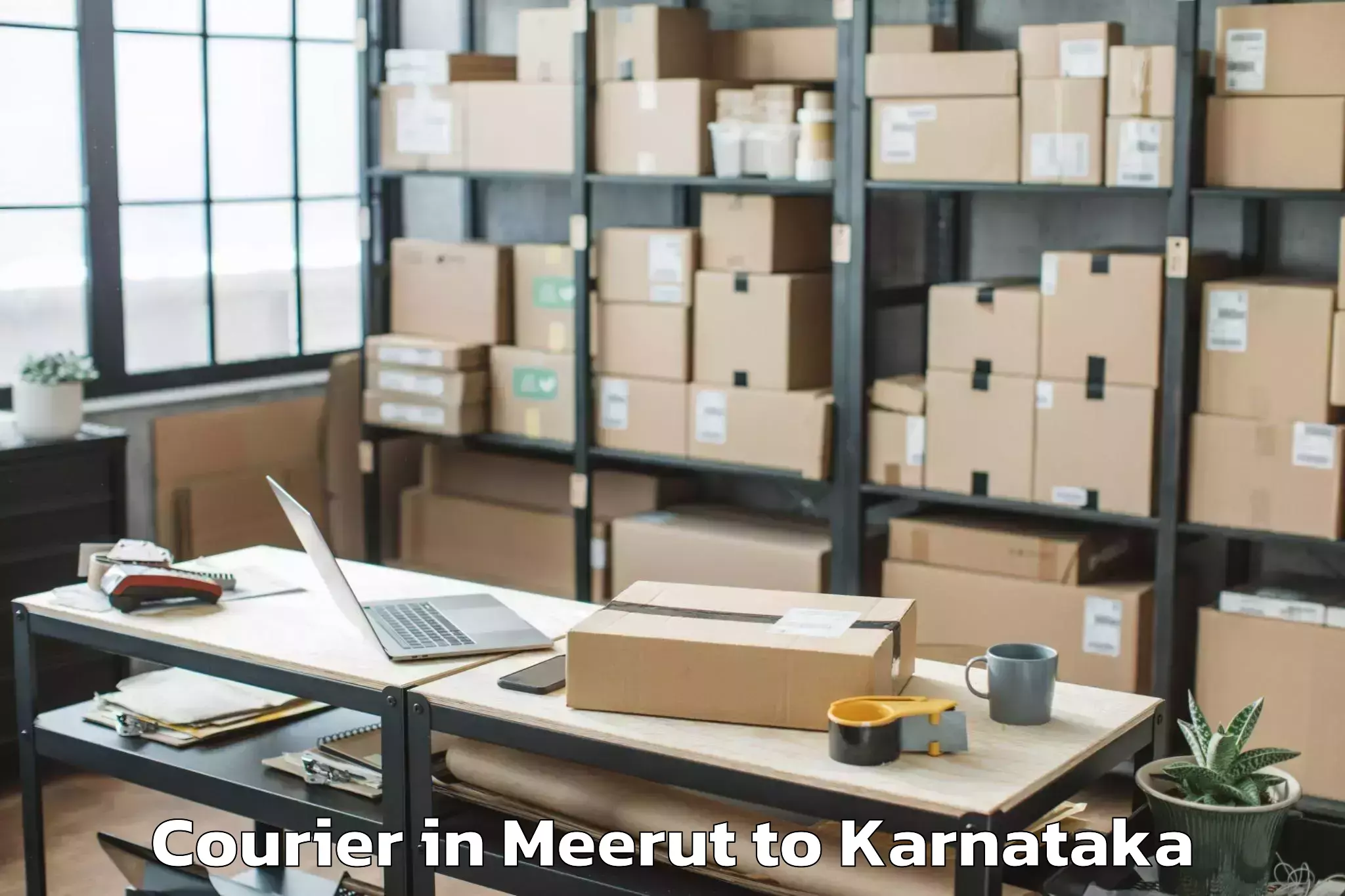 Affordable Meerut to Munirabad Rural Courier